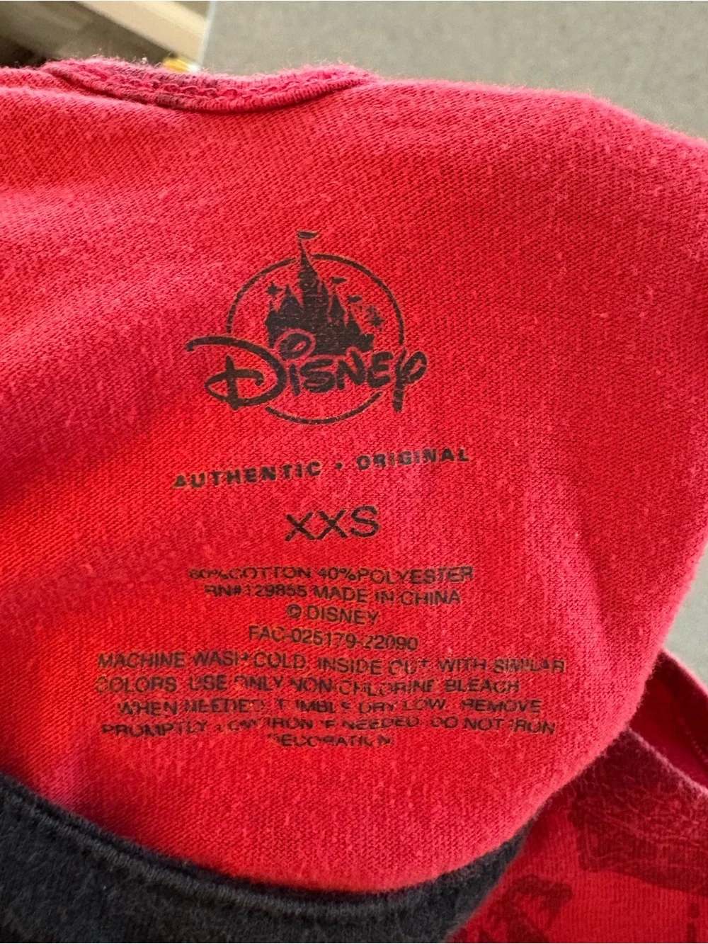 Disney Parks Red &Black Minnie Mouse Pirates of the Caribbean Swing Dress Sz XXS
